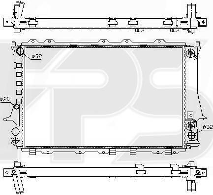 FPS FP 12 A459 - Radiators, Motora dzesēšanas sistēma autodraugiem.lv