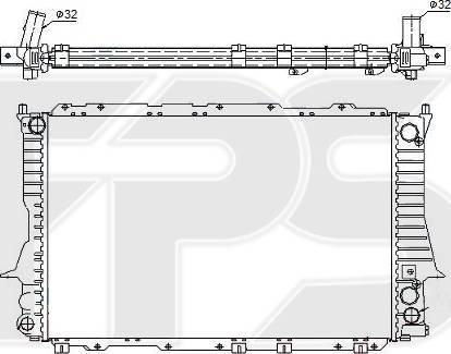 FPS FP 12 A458 - Radiators, Motora dzesēšanas sistēma autodraugiem.lv