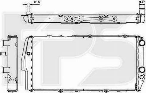 FPS FP 12 A415 - Radiators, Motora dzesēšanas sistēma autodraugiem.lv