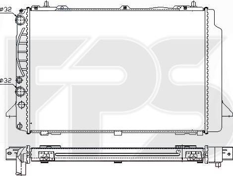 FPS FP 12 A410 - Radiators, Motora dzesēšanas sistēma autodraugiem.lv