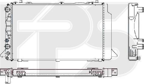 FPS FP 12 A411 - Radiators, Motora dzesēšanas sistēma autodraugiem.lv