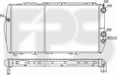 FPS FP 12 A848 - Radiators, Motora dzesēšanas sistēma autodraugiem.lv