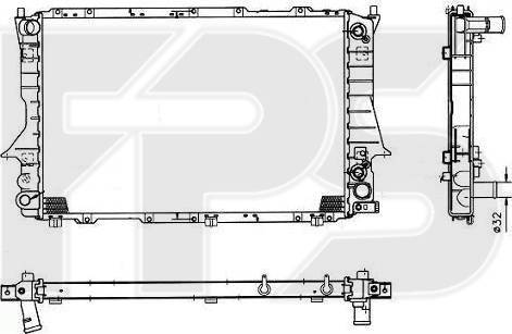 FPS FP 12 A757 - Radiators, Motora dzesēšanas sistēma autodraugiem.lv