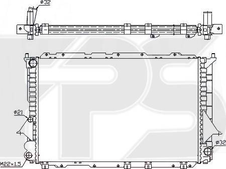 FPS FP 12 A760 - Radiators, Motora dzesēšanas sistēma autodraugiem.lv