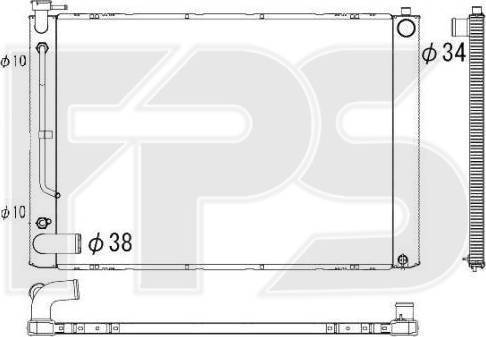 FPS FP 81 A1239 - Radiators, Motora dzesēšanas sistēma autodraugiem.lv