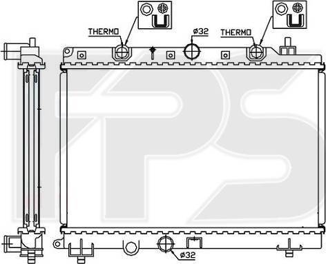FPS FP 30 A07 - Radiators, Motora dzesēšanas sistēma autodraugiem.lv