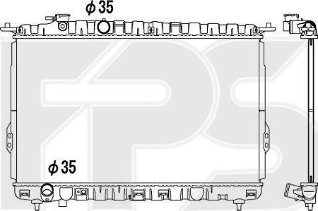 FPS FP 32 A674 - Radiators, Motora dzesēšanas sistēma autodraugiem.lv