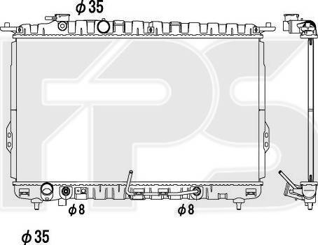 FPS FP 32 A673 - Radiators, Motora dzesēšanas sistēma autodraugiem.lv