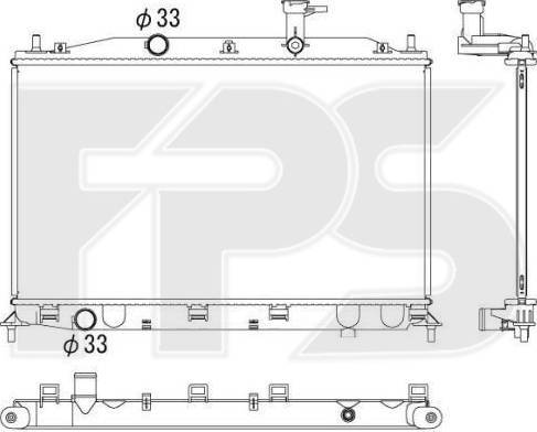 FPS FP 32 A1428 - Radiators, Motora dzesēšanas sistēma autodraugiem.lv