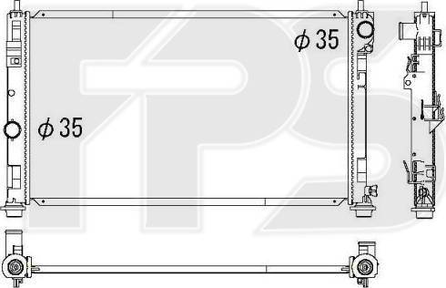 FPS FP 24 A90 - Radiators, Motora dzesēšanas sistēma autodraugiem.lv