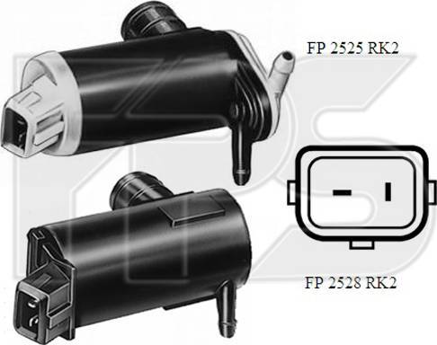 FPS FP 2525 RK2 - Ūdenssūknis, Stiklu tīrīšanas sistēma autodraugiem.lv