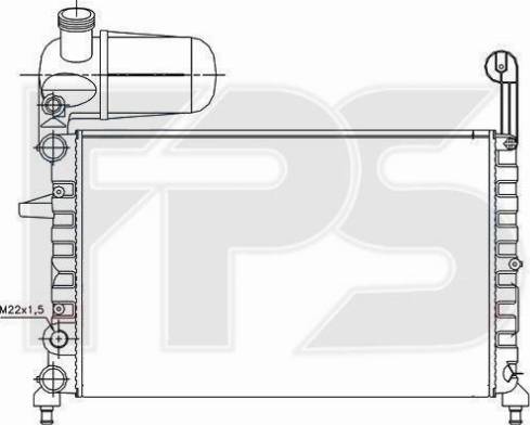 FPS FP 26 A786 - Radiators, Motora dzesēšanas sistēma autodraugiem.lv