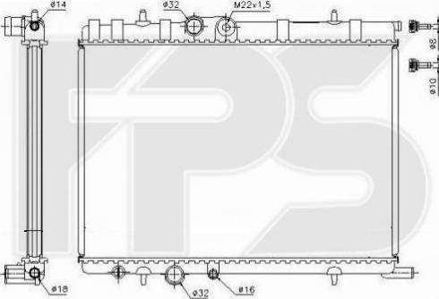 FPS FP 20 A81 - Radiators, Motora dzesēšanas sistēma autodraugiem.lv