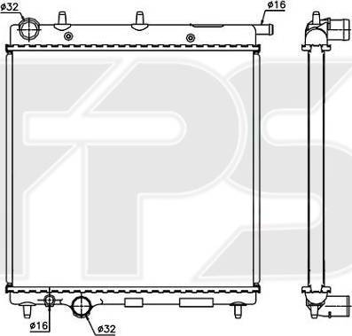 FPS FP 20 A74 - Radiators, Motora dzesēšanas sistēma autodraugiem.lv
