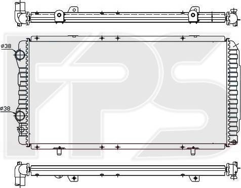 FPS FP 20 A722 - Radiators, Motora dzesēšanas sistēma autodraugiem.lv