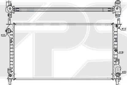 FPS FP 28 A1449 - Radiators, Motora dzesēšanas sistēma autodraugiem.lv