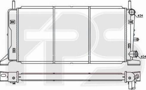FPS FP 28 A159 - Radiators, Motora dzesēšanas sistēma autodraugiem.lv