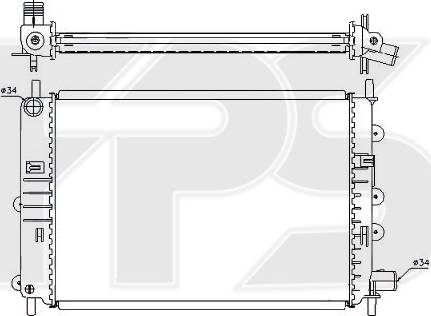 FPS FP 28 A156 - Radiators, Motora dzesēšanas sistēma autodraugiem.lv