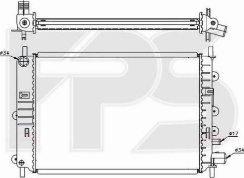 FPS FP 28 A161 - Radiators, Motora dzesēšanas sistēma autodraugiem.lv