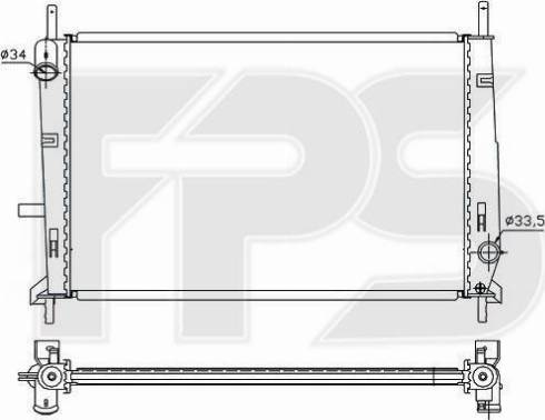 FPS FP 28 A162 - Radiators, Motora dzesēšanas sistēma autodraugiem.lv