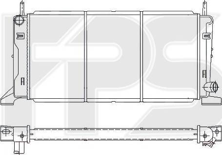 FPS FP 28 A167 - Radiators, Motora dzesēšanas sistēma autodraugiem.lv