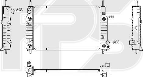 FPS FP 28 A201 - Radiators, Motora dzesēšanas sistēma autodraugiem.lv