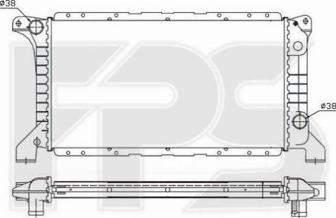 FPS FP 28 A734 - Radiators, Motora dzesēšanas sistēma autodraugiem.lv