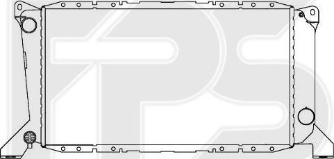 FPS FP 28 A736 - Radiators, Motora dzesēšanas sistēma autodraugiem.lv