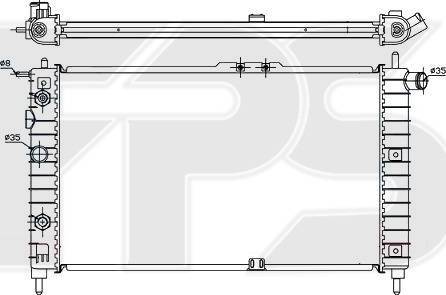 FPS FP 22 A774 - Radiators, Motora dzesēšanas sistēma autodraugiem.lv