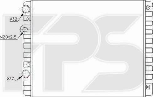 FPS FP 74 A442 - Radiators, Motora dzesēšanas sistēma autodraugiem.lv