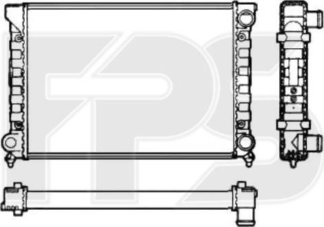 FPS FP 74 A407-P - Radiators, Motora dzesēšanas sistēma autodraugiem.lv