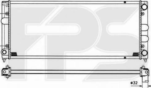 FPS FP 74 A436 - Radiators, Motora dzesēšanas sistēma autodraugiem.lv