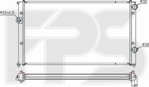 FPS FP 74 A431 - Radiators, Motora dzesēšanas sistēma autodraugiem.lv