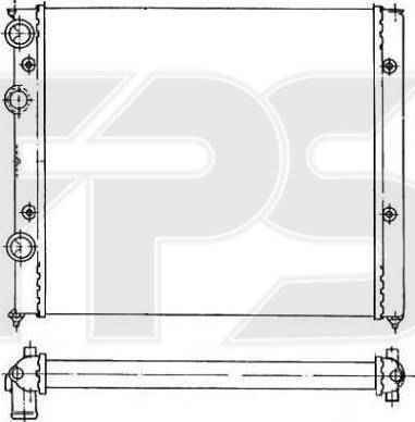 FPS FP 74 A432 - Radiators, Motora dzesēšanas sistēma autodraugiem.lv