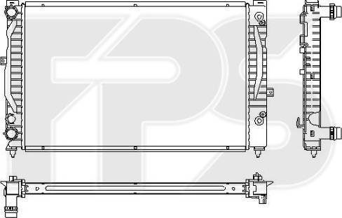 FPS FP 74 A424-X - Radiators, Motora dzesēšanas sistēma autodraugiem.lv