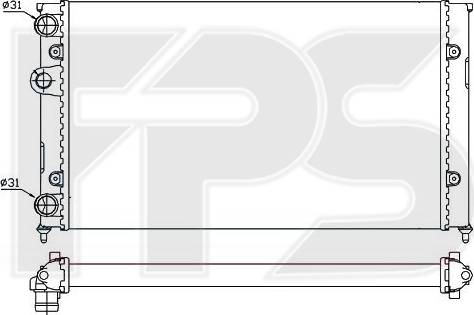 FPS FP 74 A426 - Radiators, Motora dzesēšanas sistēma autodraugiem.lv