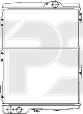 FPS FP 74 A1200 - Radiators, Motora dzesēšanas sistēma autodraugiem.lv