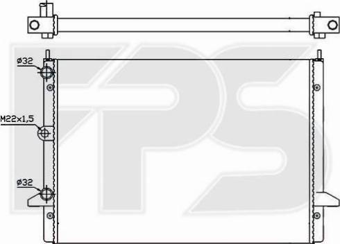 FPS FP 74 A1213 - Radiators, Motora dzesēšanas sistēma autodraugiem.lv