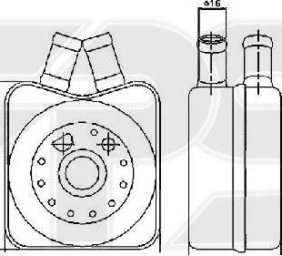 FPS FP 74 B01 - Eļļas radiators, Motoreļļa autodraugiem.lv