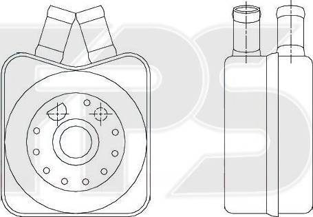 FPS FP 74 B02-X - Eļļas radiators, Motoreļļa autodraugiem.lv