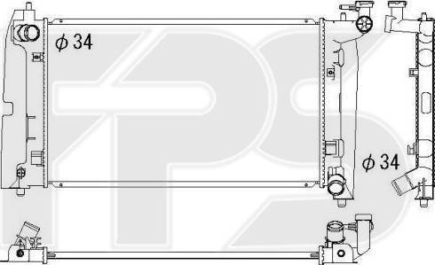 FPS FP 70 A547 - Radiators, Motora dzesēšanas sistēma autodraugiem.lv