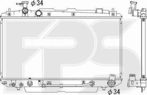 FPS FP 70 A1302-X - Radiators, Motora dzesēšanas sistēma autodraugiem.lv