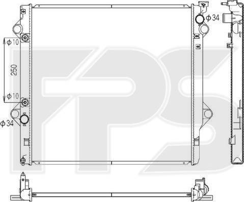 FPS FP 70 A1314-X - Radiators, Motora dzesēšanas sistēma autodraugiem.lv