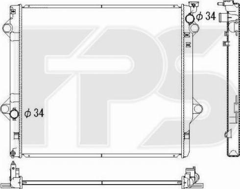 FPS FP 70 A1325-X - Radiators, Motora dzesēšanas sistēma autodraugiem.lv