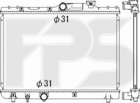 FPS FP 70 A1286 - Radiators, Motora dzesēšanas sistēma autodraugiem.lv