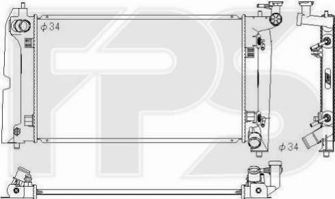 FPS FP 70 A1237 - Radiators, Motora dzesēšanas sistēma autodraugiem.lv