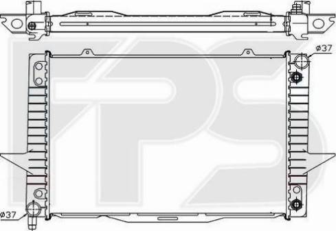 FPS FP 72 A489 - Radiators, Motora dzesēšanas sistēma autodraugiem.lv