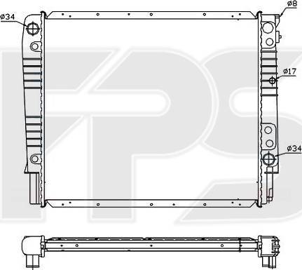 FPS FP 72 A485 - Radiators, Motora dzesēšanas sistēma autodraugiem.lv