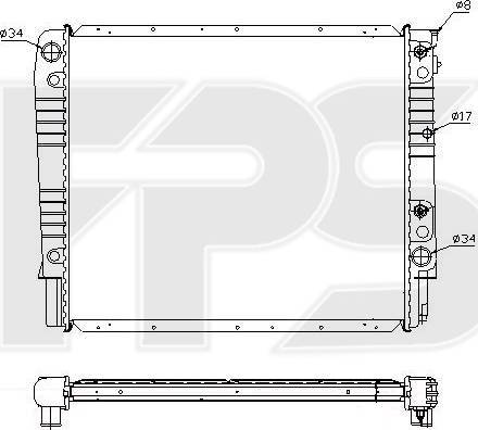 FPS FP 72 A486-X - Radiators, Motora dzesēšanas sistēma autodraugiem.lv