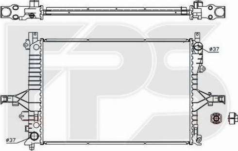 FPS FP 72 A1196 - Radiators, Motora dzesēšanas sistēma autodraugiem.lv